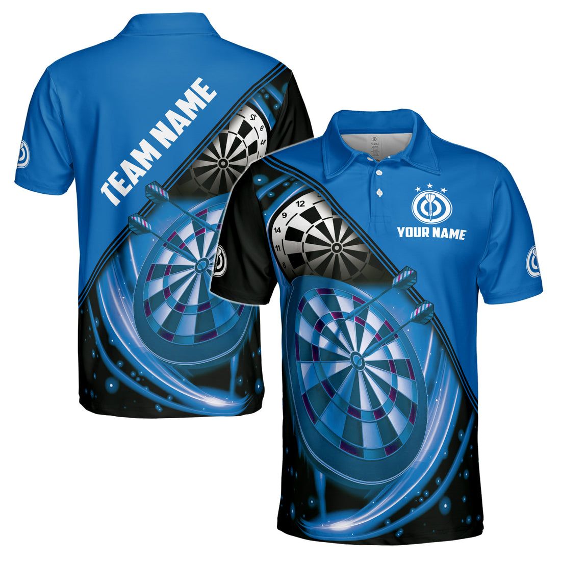 Custom Name Team Name Darts Graphic Arts Darts Team Men's Polo Shirt S-5XL