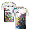 Custom NameTeam Name Colorful Splashes Darts Art Darts Team Men's Polo Shirt S-5XL