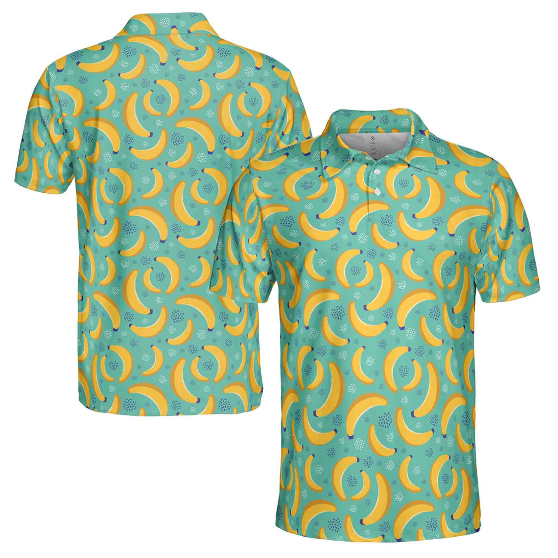 Funny Banana Pattern Golf Men's Polo Shirt S-5XL