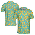 Funny Banana Pattern Golf Men's Polo Shirt S-5XL