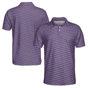 Funny Colorful Footprints Gift Golf Men's Polo Shirt S-5XL