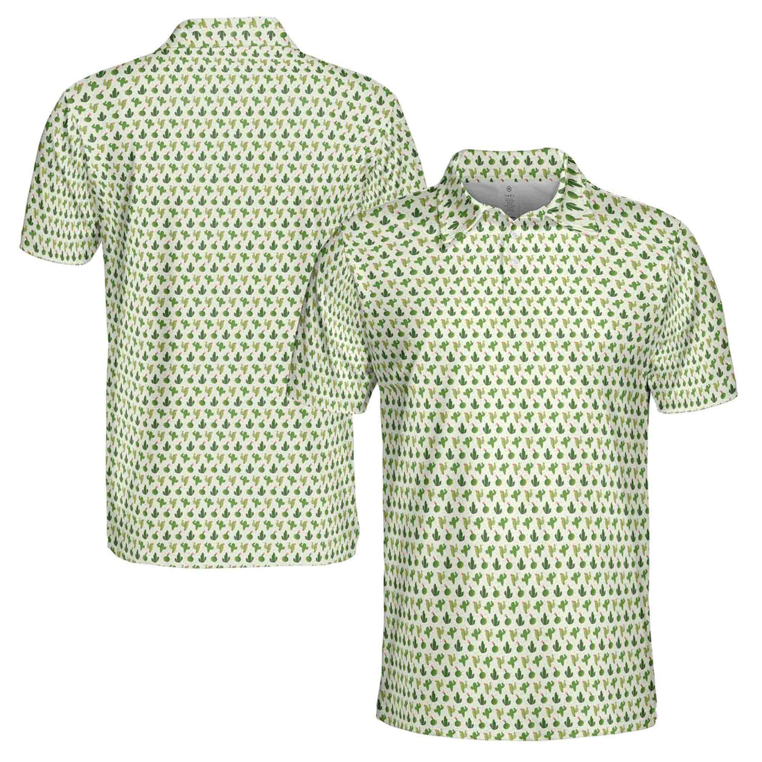 Funny Tiny Cactus Doodle Golf Men's Polo Shirt S-5XL