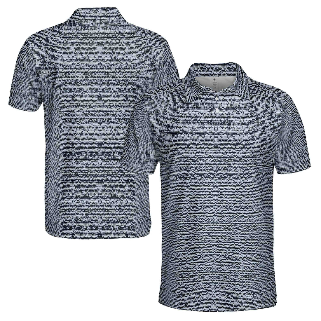 Funny Tribal Art Text Golf Men's Polo Shirt S-5XL