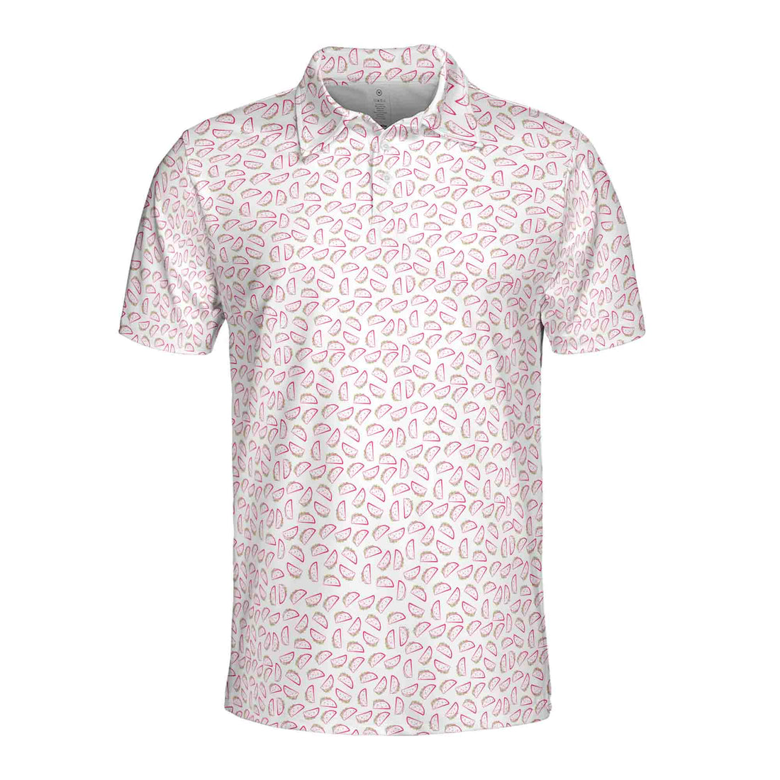 Funny Pink Taco Food Lover Golf Men's Polo Shirt S-5XL