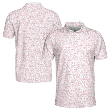 Funny Pink Taco Food Lover Golf Men's Polo Shirt S-5XL