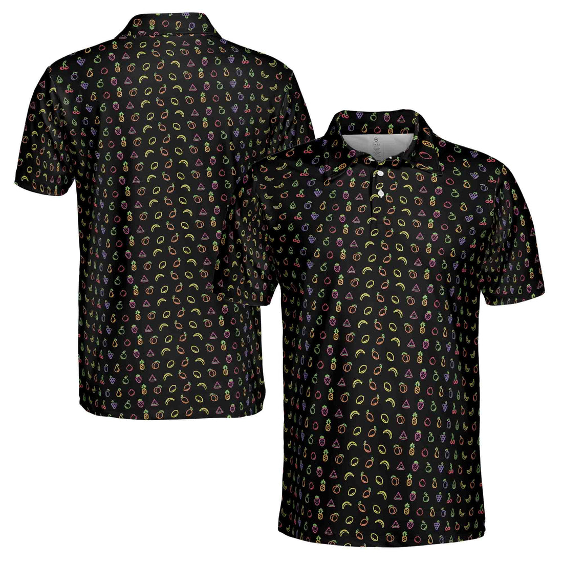 Funny Light Fruit Golf Men's Polo Shirt S-5XL