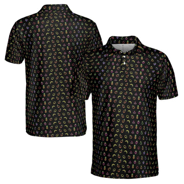 Funny Light Fruit Golf Men's Polo Shirt S-5XL