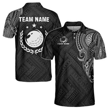 Custom Name Team Name Tribal Pattern Golf Men's Polo Shirt S-5XL