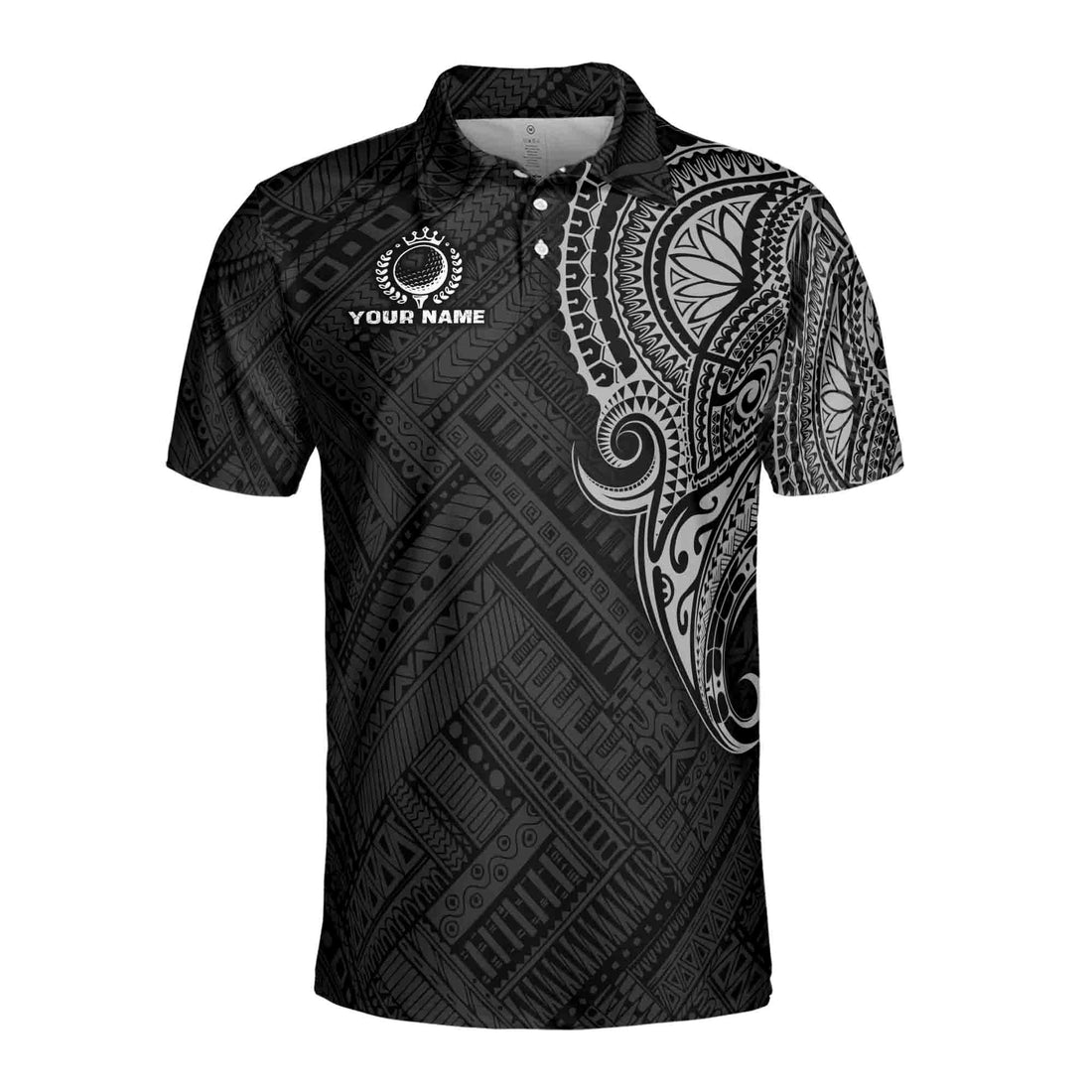Custom Name Team Name Tribal Pattern Golf Men's Polo Shirt S-5XL