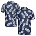 Funny White Pinapple In Dark Golf Men's Polo Shirt S-5XL