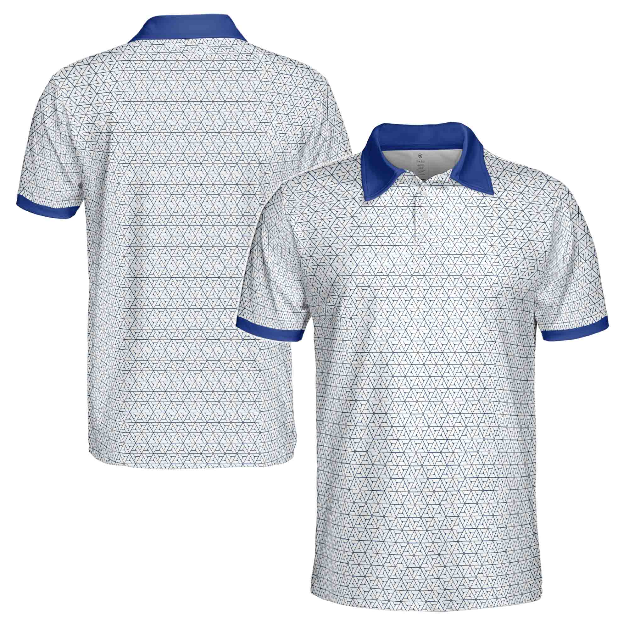 Summer Geometric Tribal Pattern Golf Men's Polo Shirt S-5XL