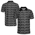 Funny Golf Award Trophy Flag Hand Whistle Fish Pattern Men's Polo Shirt S-5XL