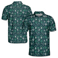 Funny Cute Tiny Cactus Doodle Golf Men's Polo Shirt S-5XL
