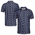 Funny American Football Stuff Doodle Pattern Men's Polo Shirt S-5XL