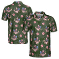 American Bowtie Tropical 4th of July Independence Day Men's Polo Shirt S-5XL