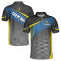Personalized Sporty Caro Pattern Bowling Men's Polo Shirt S-5XL
