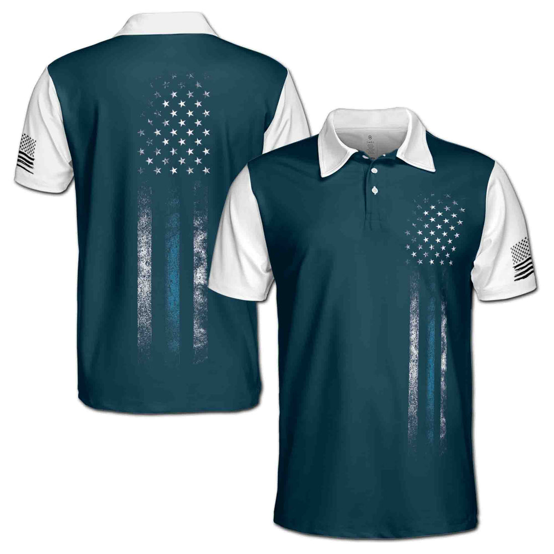 Patriotic America USA Lover National Pride Men's Polo Shirt S-5XL