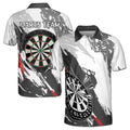 Personalized Darts Custom Darts Black and White Men's 3D Polo Shirt