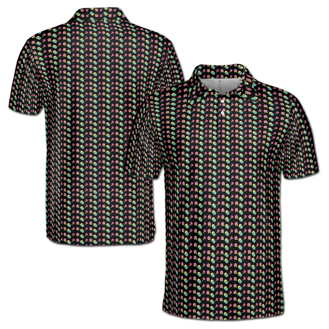 Funny Ping Pong Cute Pattern Men's Polo Shirt S-5XL