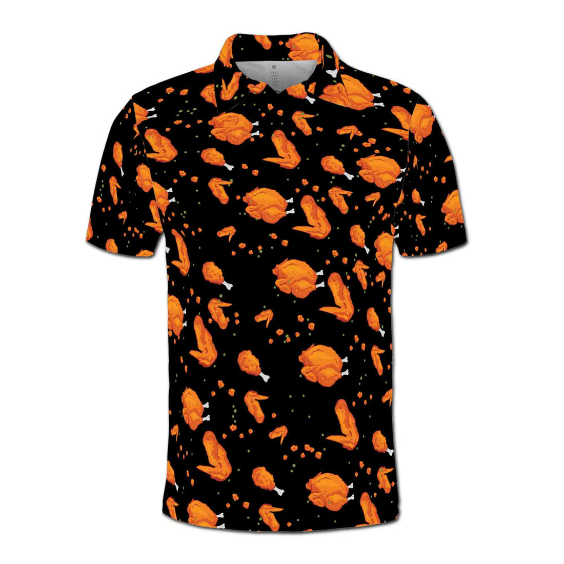 Funny Fried Chicken Lover Fry Golf Men's Polo Shirt S-5XL