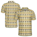 Funny Greenade and Pineapple Pattern Golf Men's Polo Shirt S-5XL