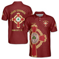Customize Name Knight Commander Court of Honor Men's Polo Shirt S-5XL