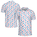Funny Patriotic American Star 4th of July Independence Day National Pride Men's Polo Shirt S-5XL