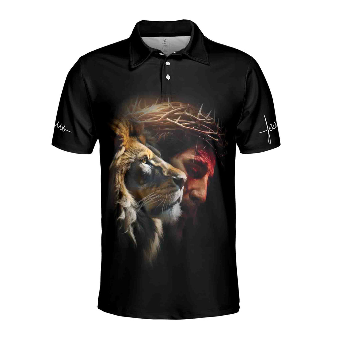 Deep In Your Mind Jesus Lion Of Judah Men's Polo Shirt S-5XL
