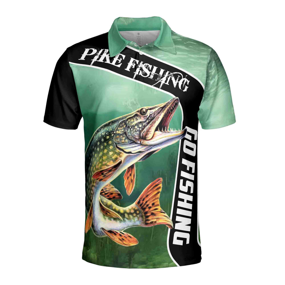 Pike Fishing Go Fishing Men's Polo Shirt S-5XL