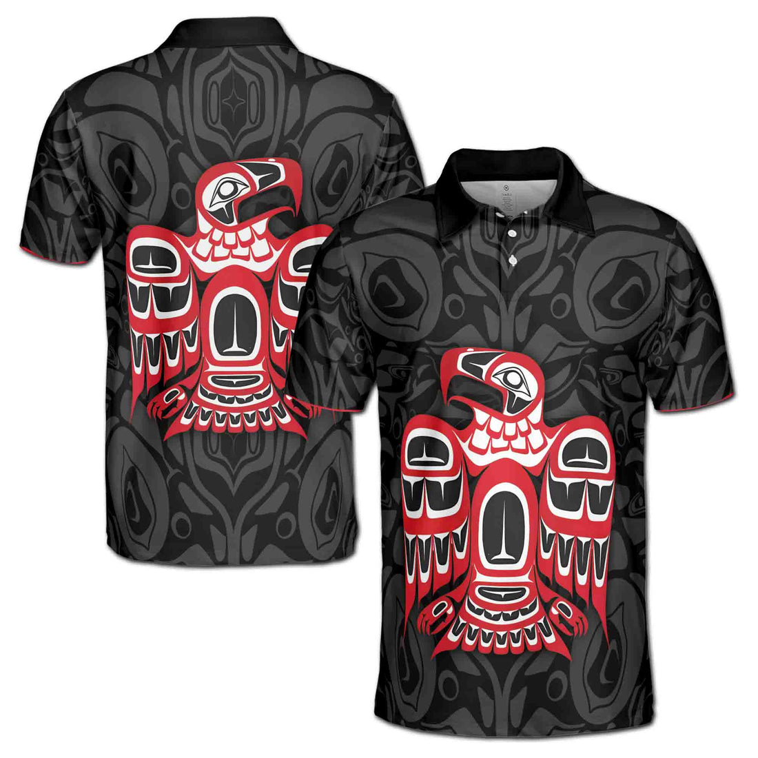 Art Spirit Raven Haida Men's Polo Shirt S-5XL