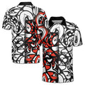 Black And White With Haida Sun Art Men's Polo Shirt S-5XL