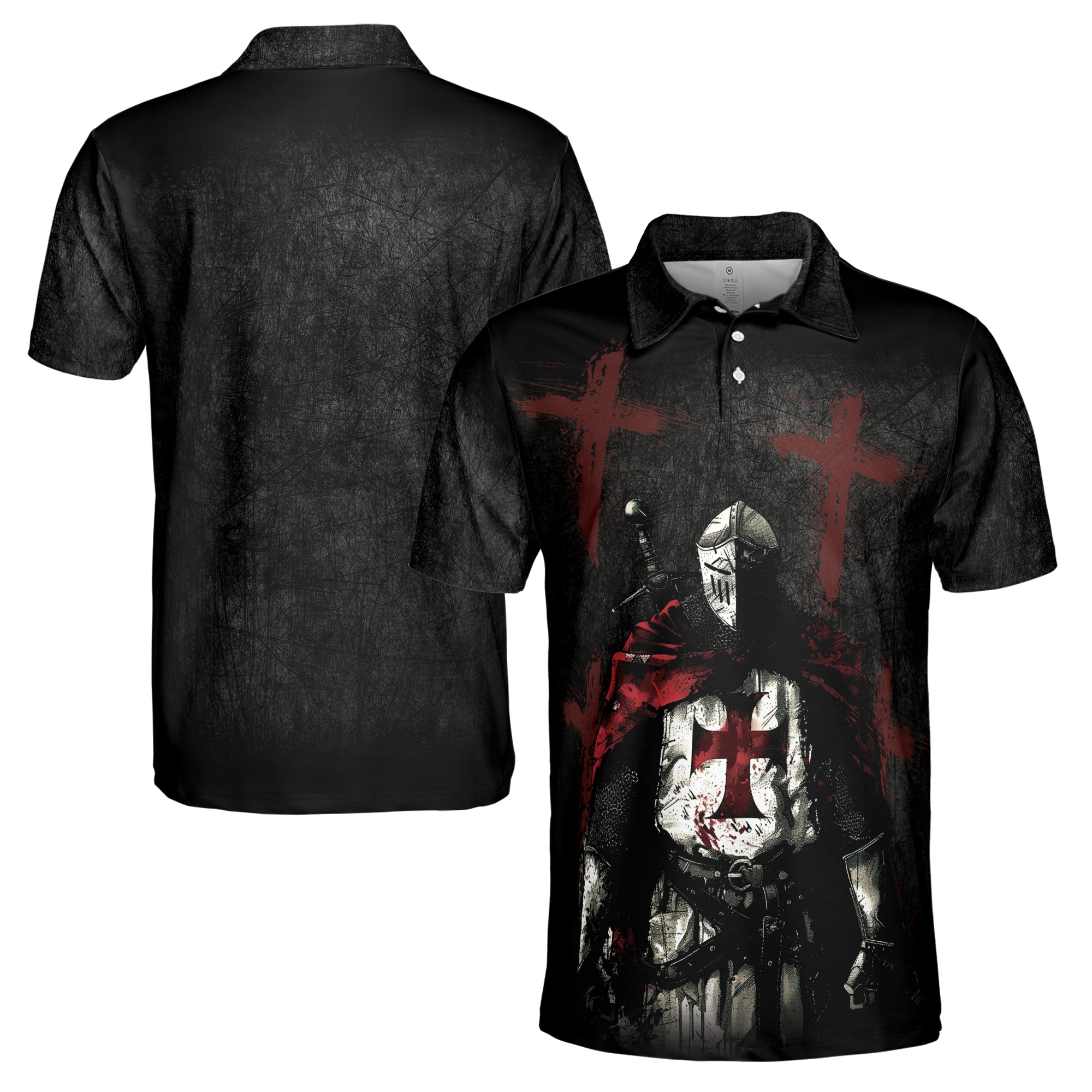 Mystic Knight Templar Proud Men's Polo Shirt S-5XL