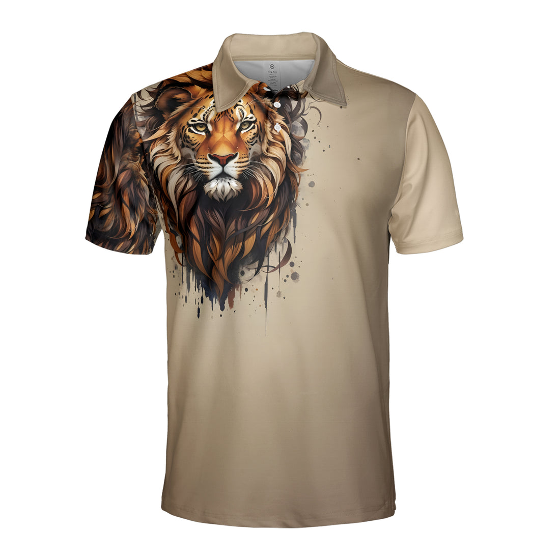 Vintage Lion Heart Lion Men's Polo Shirt S-5XL