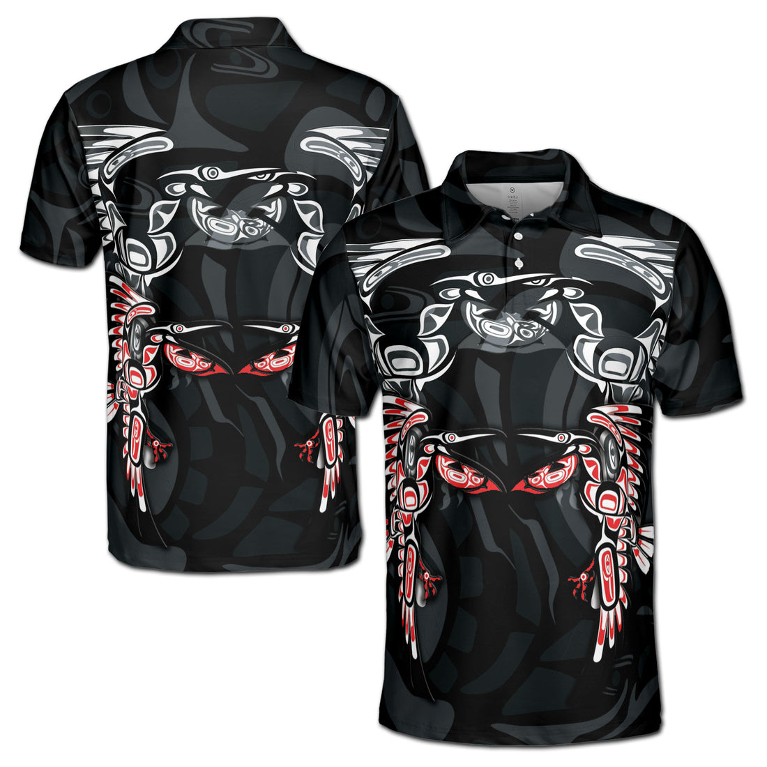 Art Spirit Pelican Haida North Coast Art Men's Polo Shirt S-5XL
