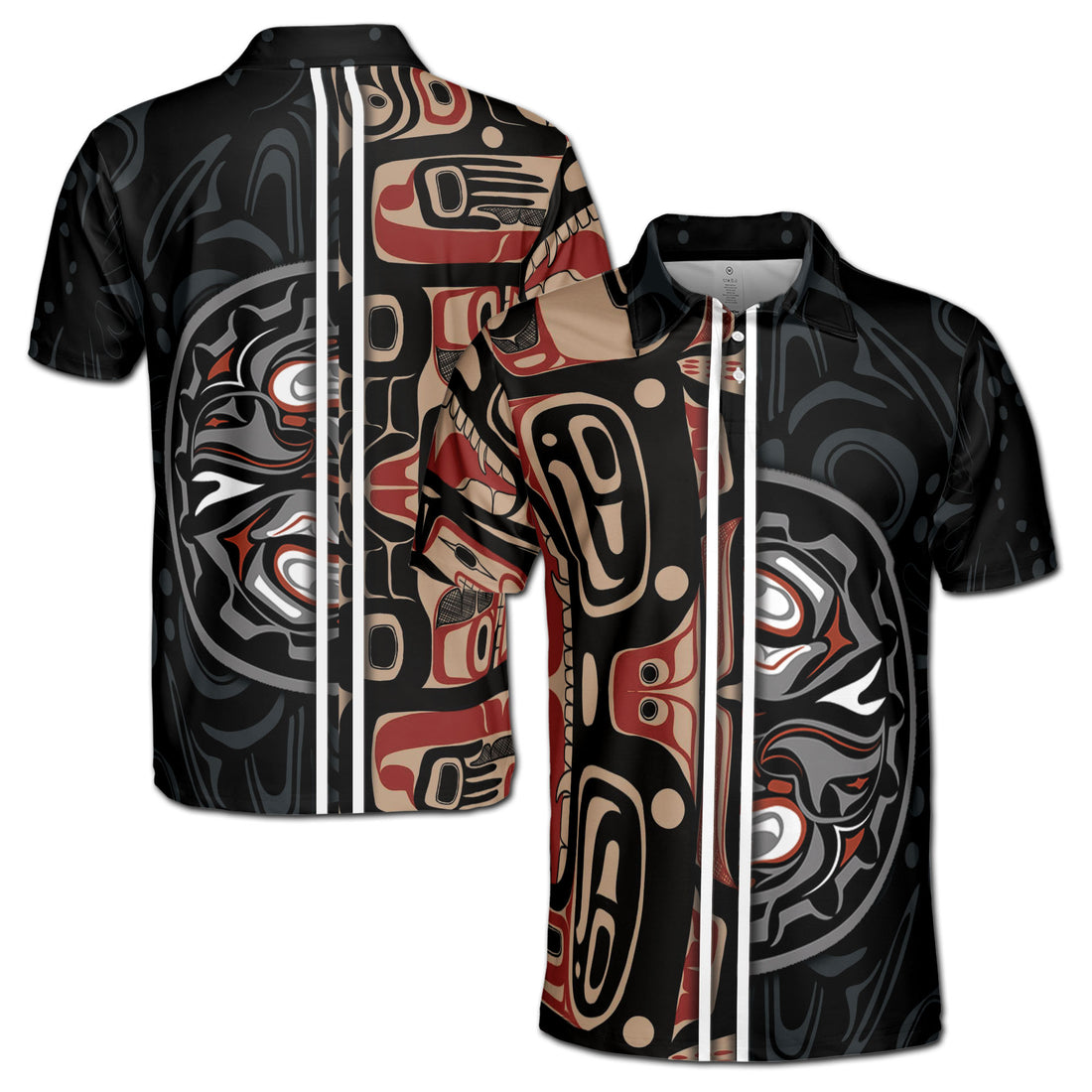 Haida North Coast Art Art Spirit Men's Polo Shirt S-5XL
