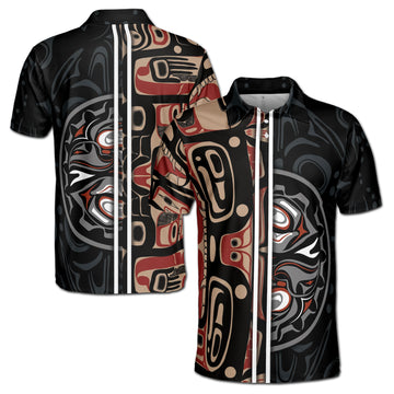 Haida North Coast Art Art Spirit Men's Polo Shirt S-5XL