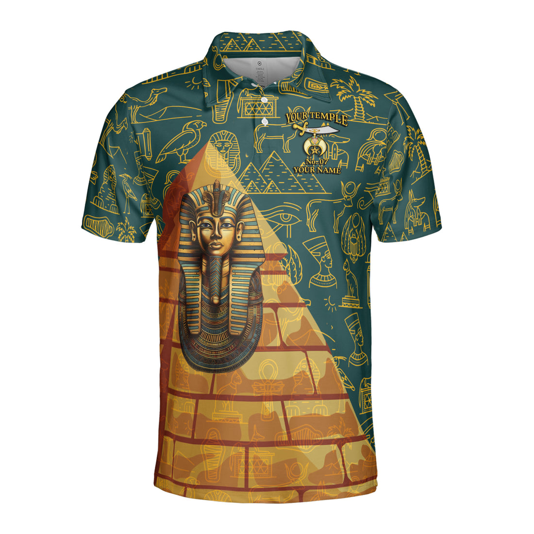 Personalized Masonic Noble Shriner Men's Polo Shirt S-5XL