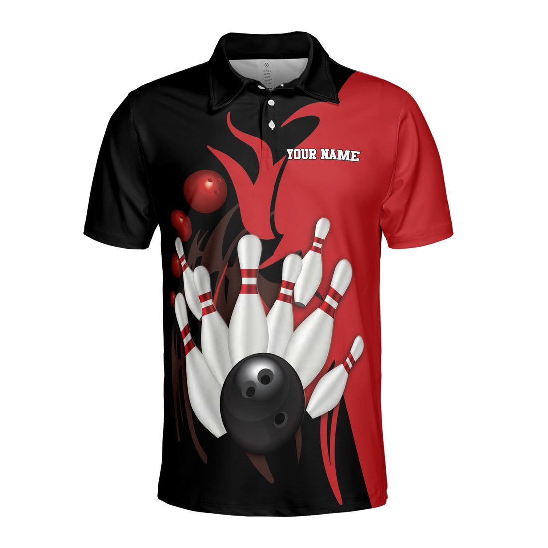 Personalized Bowling Team Custom Color Men's Polo S-5XL