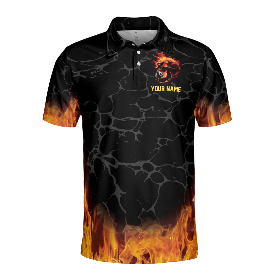 Personalized Billiard With Passion Skull Love Billard Men's Polo Shirt S-5XL