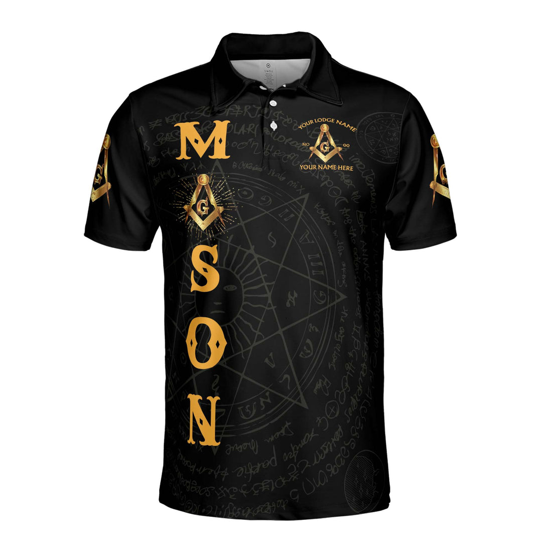 Personalized Masonic When We Pledge We Pledge Men's Polo Shirt S-5XL