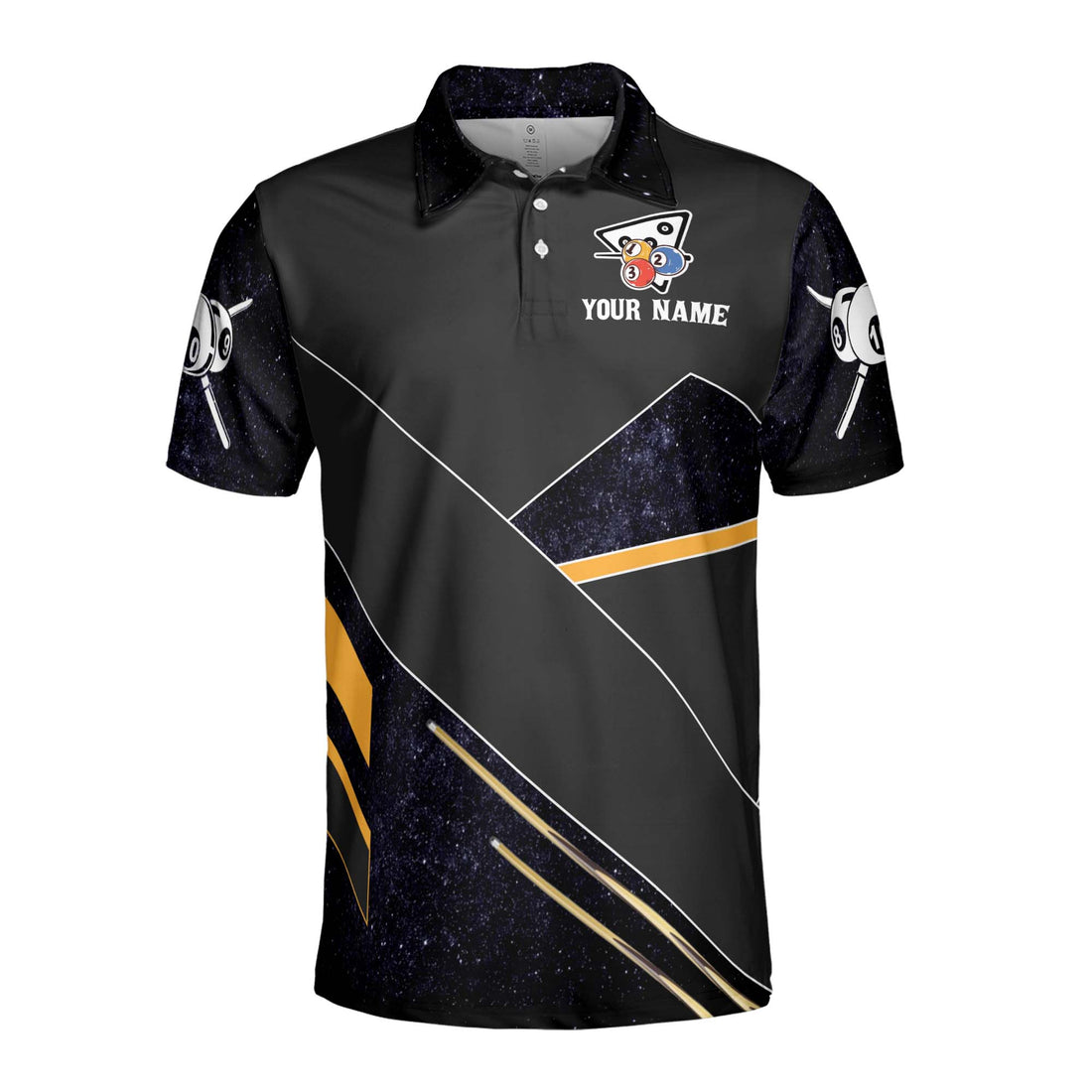 Customized Billiard Team Name Men's Polo Shirt S-5XL
