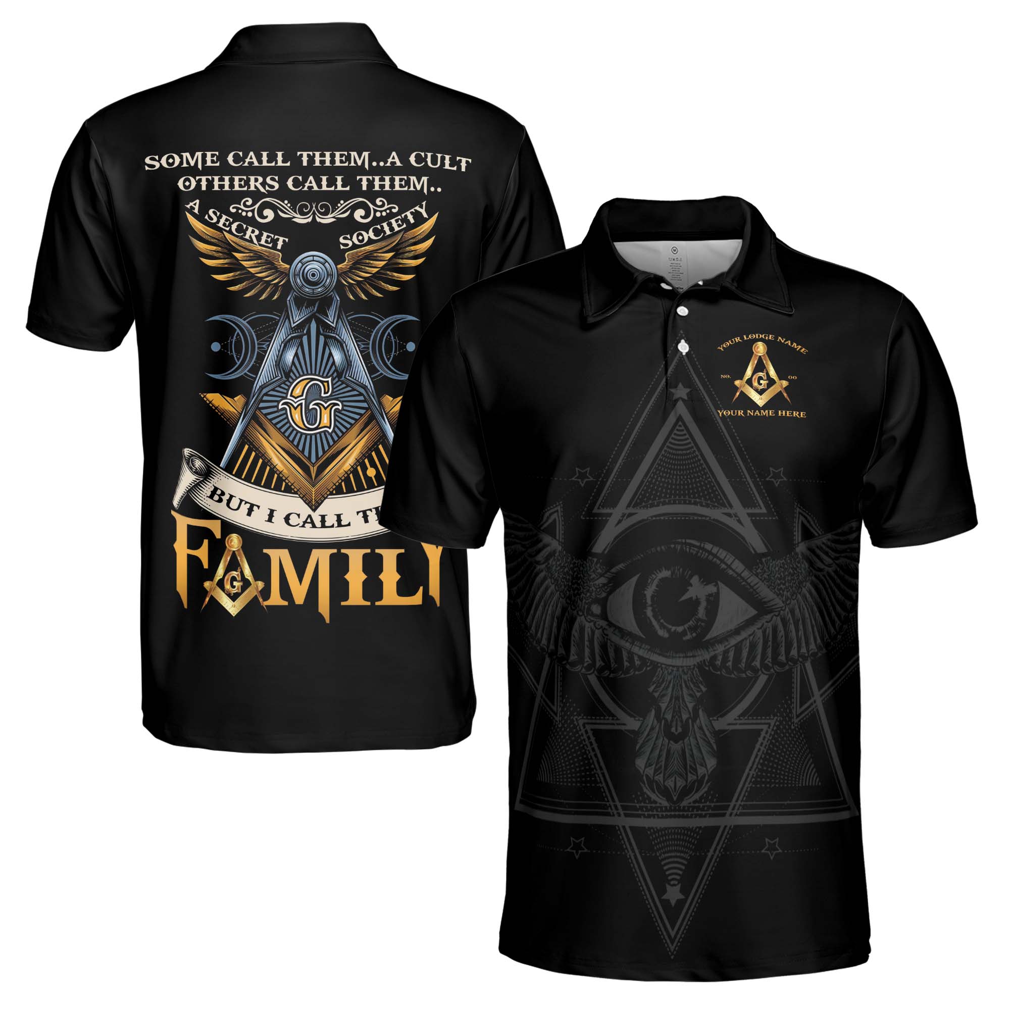 Customized Masonry I Call Them Family Men's Polo Shirt S-5XL