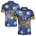 Custom Name Eagle America U.S. Navy Soldier Men's Polo Shirt S-5XL