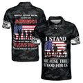 Custom Veteran American Soldier Go Through Texas First Men's Polo Shirt S-5XL