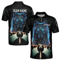 Custom Name Team Wolf Billiards 8 Balls Viking Pattern Men's Polo Shirt S-5XL