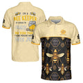 Custom Name I'm A Bee Keeper Beehive Men's Polo Shirt S-5XL
