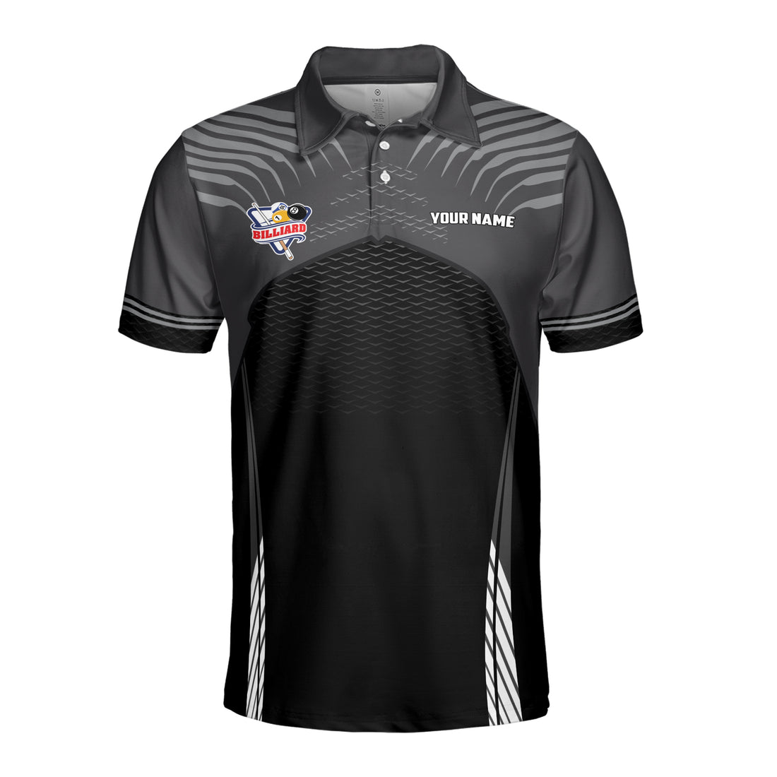 Custom Name Billiard Club Billiard Player Men's Polo Shirt S-5XL
