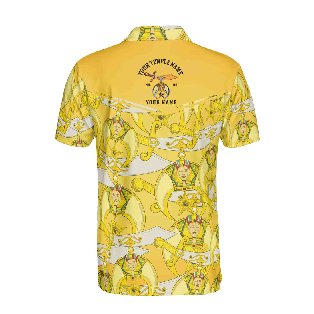 Customized Temple Mason Noble Shriners Men's Polo Shirt S-5XL