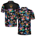 Customized Scottish Rite 33 Colorful Palm Leaf Men's Polo Shirt S-5XL
