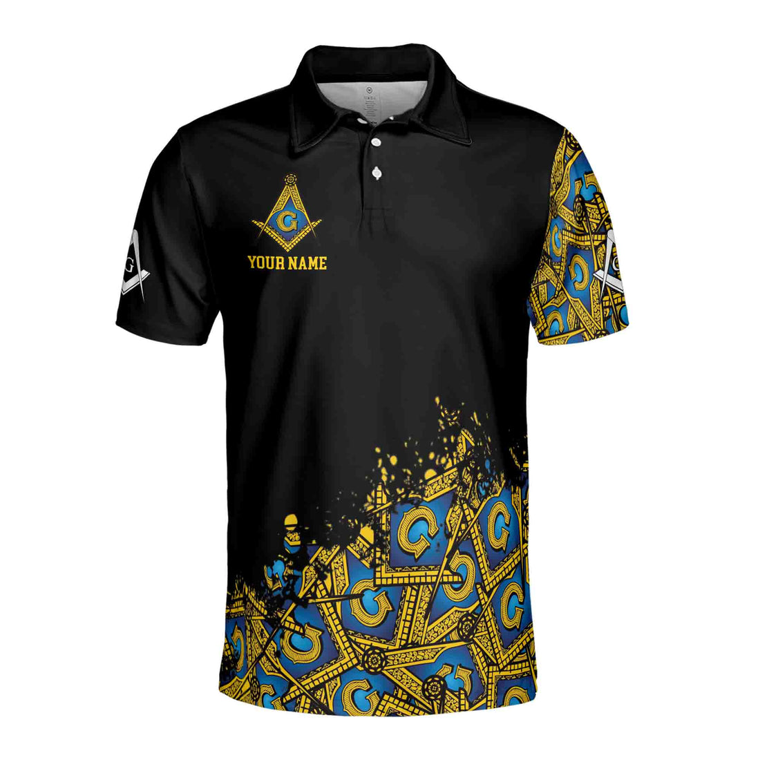 Customized Blue Lodge Master Mason Mansonic Men's Polo Shirt S-5XL